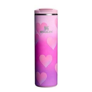 Stanley Valentine's Day Stainless Steel Light Transit Bottle - 16oz, Powder Pink
